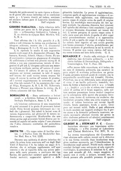 Pathologica rivista quindicinale