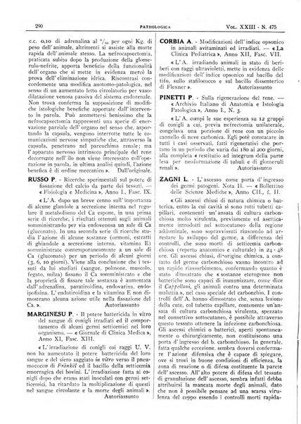 Pathologica rivista quindicinale