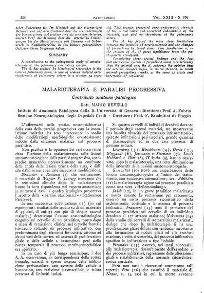 Pathologica rivista quindicinale