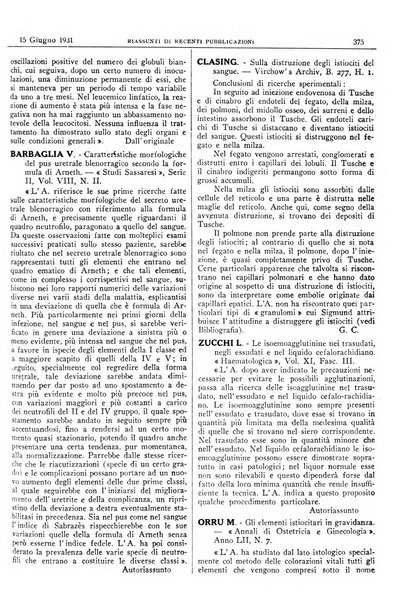 Pathologica rivista quindicinale