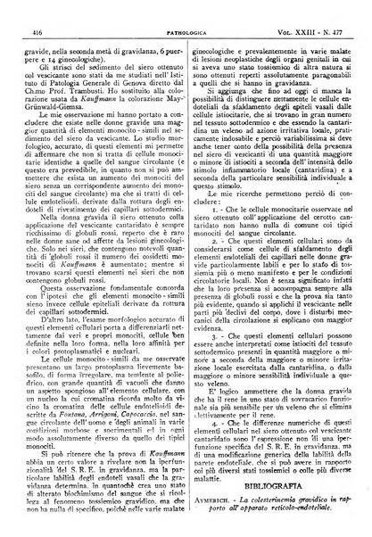 Pathologica rivista quindicinale