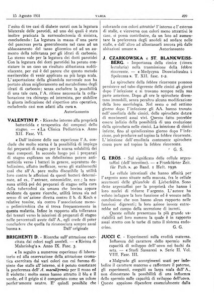 Pathologica rivista quindicinale