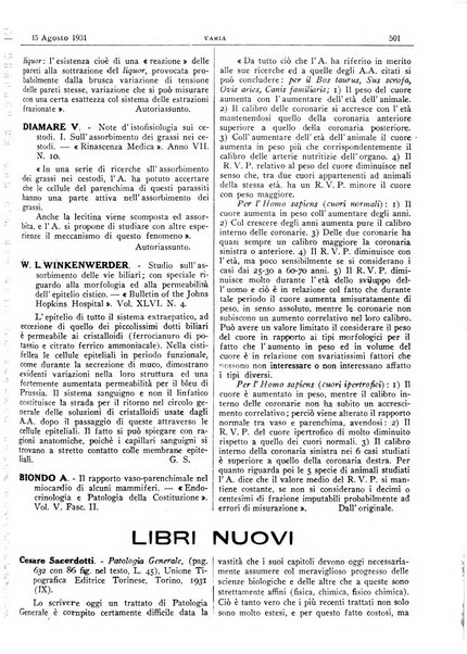 Pathologica rivista quindicinale