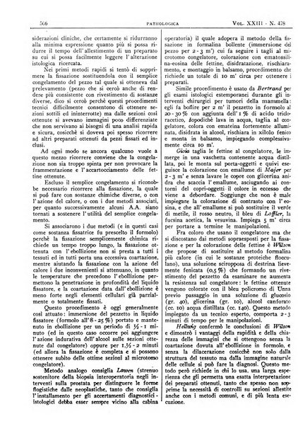 Pathologica rivista quindicinale