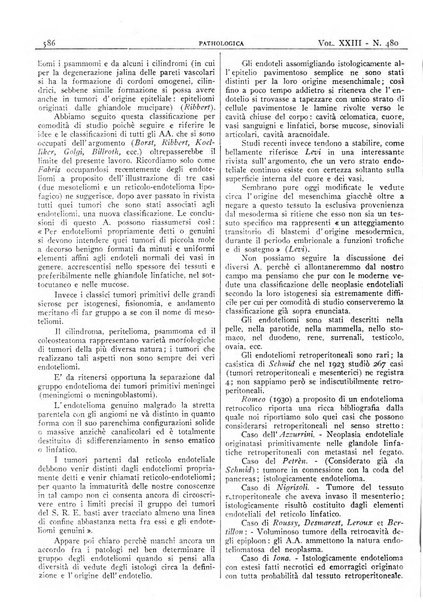 Pathologica rivista quindicinale