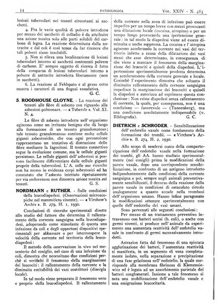 Pathologica rivista quindicinale