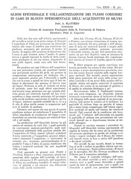 Pathologica rivista quindicinale