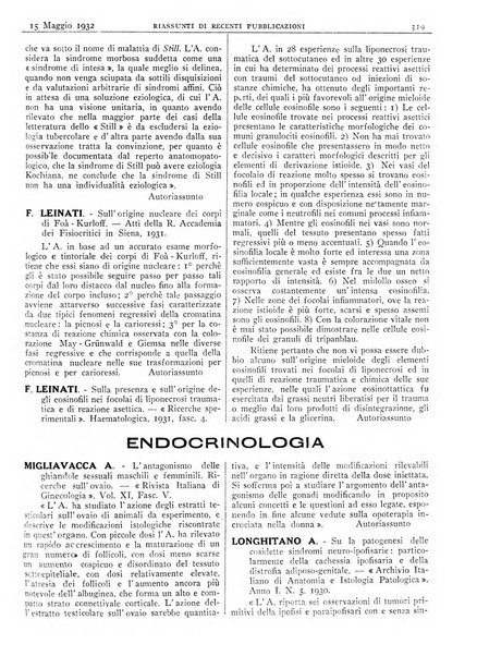 Pathologica rivista quindicinale