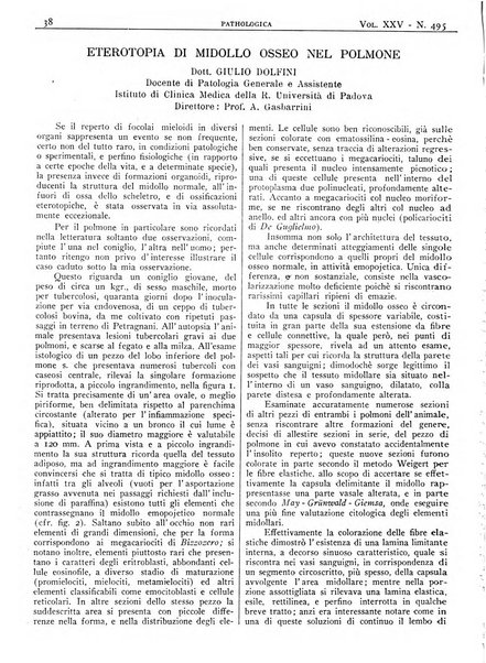 Pathologica rivista quindicinale