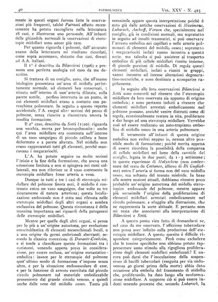 Pathologica rivista quindicinale