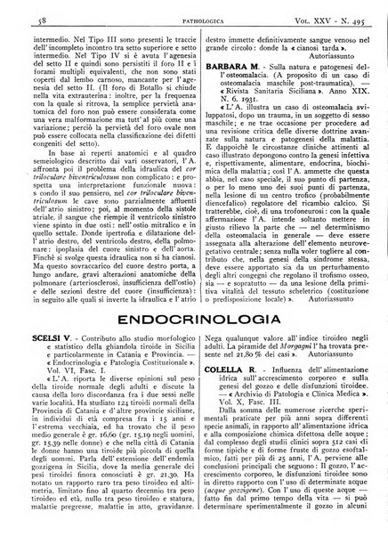 Pathologica rivista quindicinale