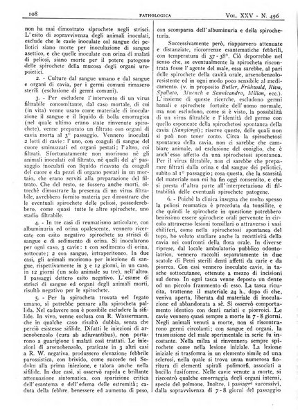 Pathologica rivista quindicinale