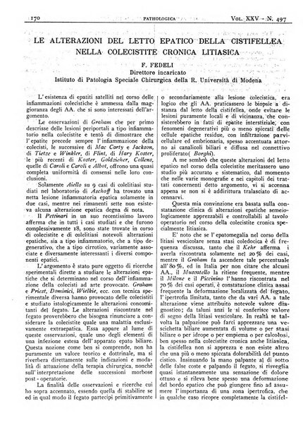 Pathologica rivista quindicinale