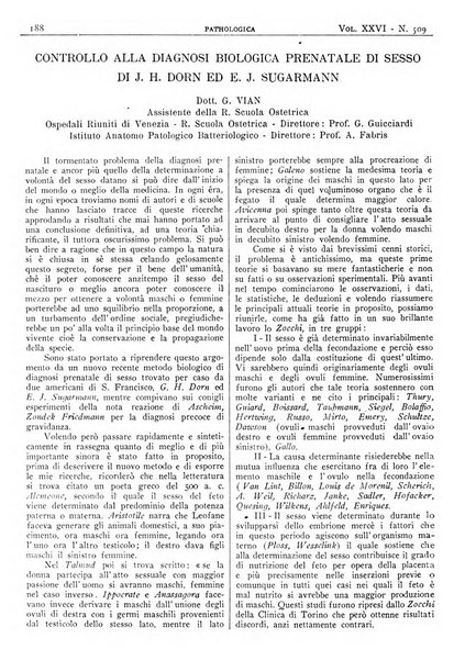 Pathologica rivista quindicinale