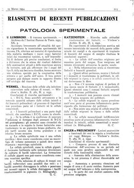 Pathologica rivista quindicinale