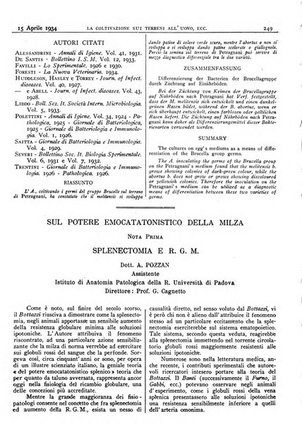 Pathologica rivista quindicinale