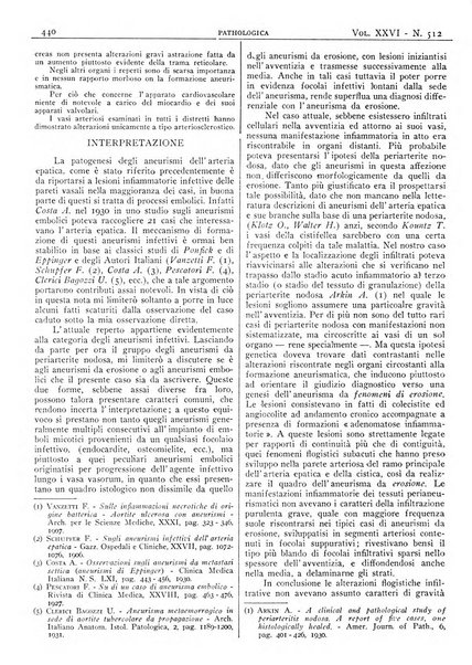 Pathologica rivista quindicinale