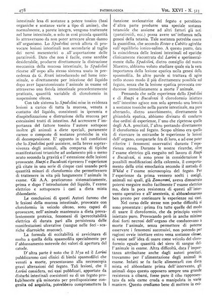 Pathologica rivista quindicinale