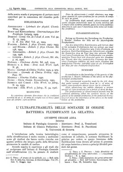 Pathologica rivista quindicinale