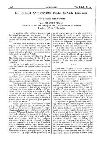 Pathologica rivista quindicinale