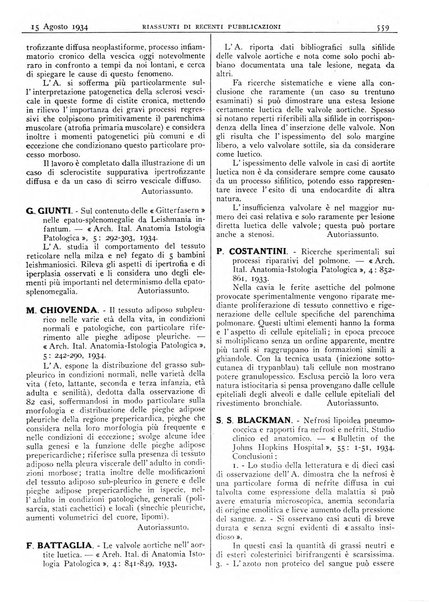 Pathologica rivista quindicinale