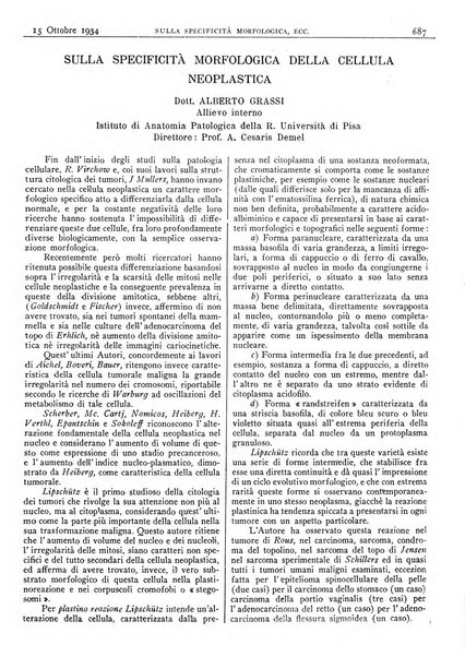 Pathologica rivista quindicinale