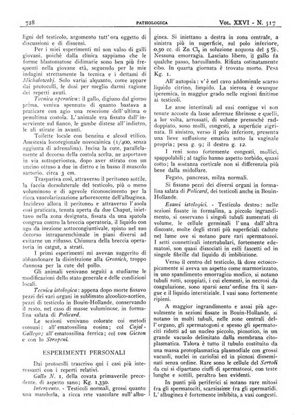 Pathologica rivista quindicinale