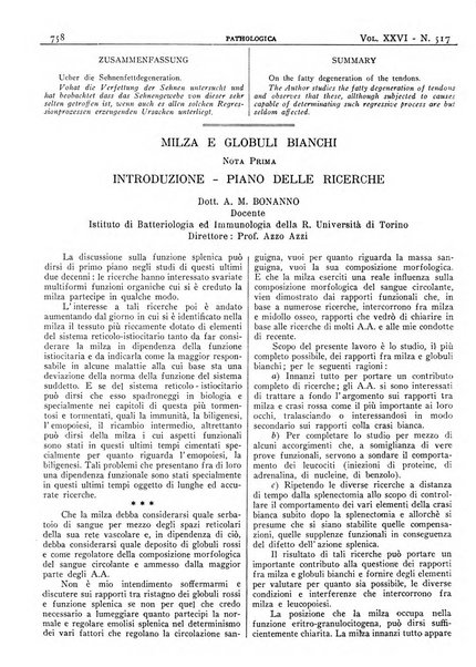 Pathologica rivista quindicinale