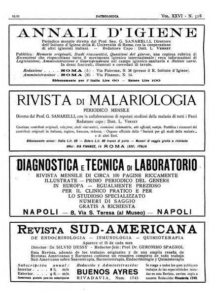 Pathologica rivista quindicinale