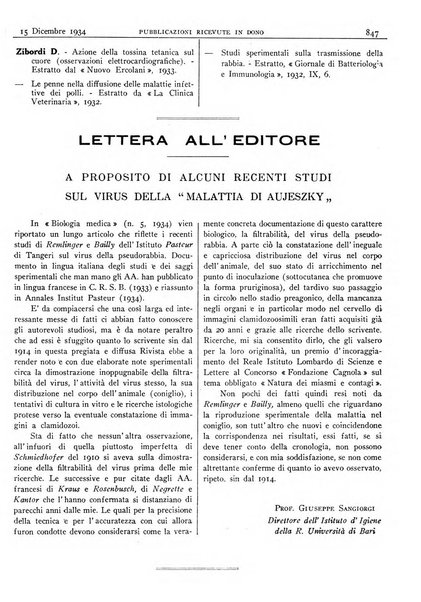 Pathologica rivista quindicinale