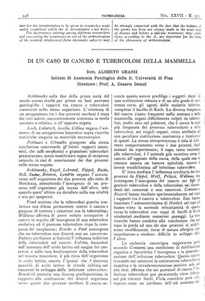 Pathologica rivista quindicinale