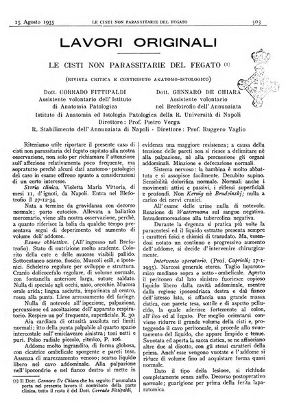 Pathologica rivista quindicinale