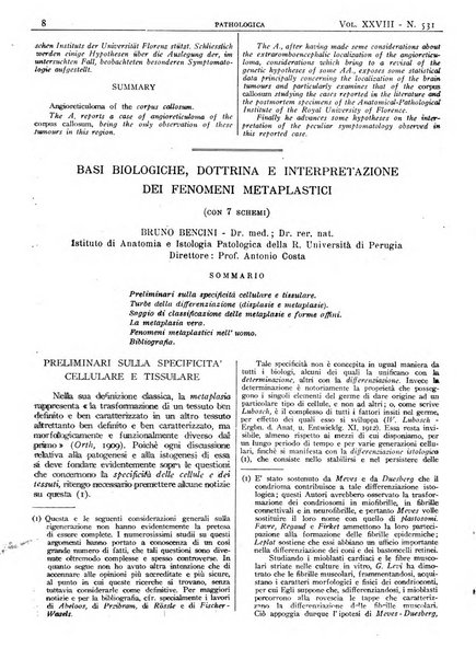 Pathologica rivista quindicinale