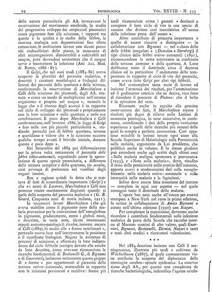 Pathologica rivista quindicinale