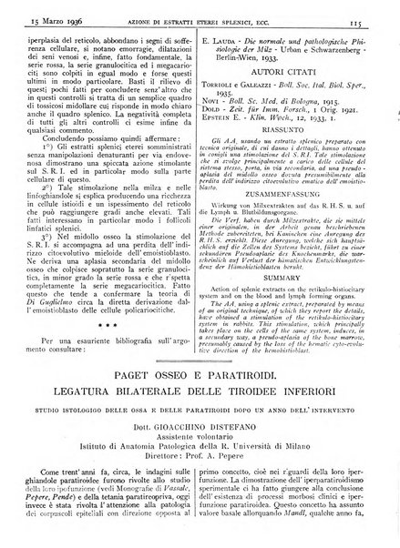 Pathologica rivista quindicinale