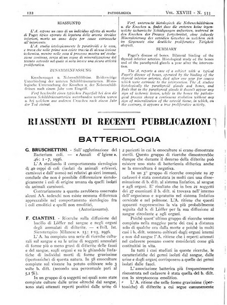 Pathologica rivista quindicinale