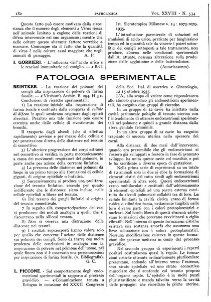 Pathologica rivista quindicinale