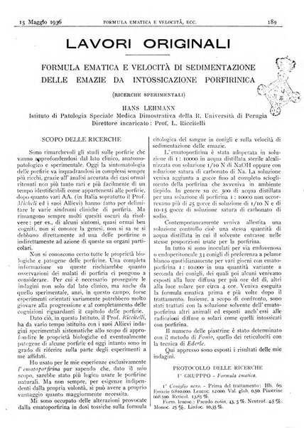 Pathologica rivista quindicinale