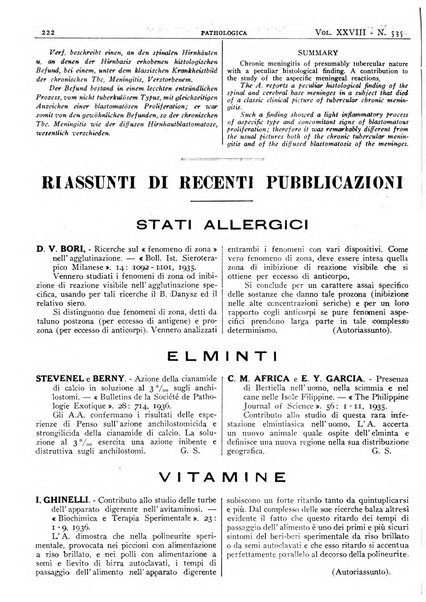 Pathologica rivista quindicinale