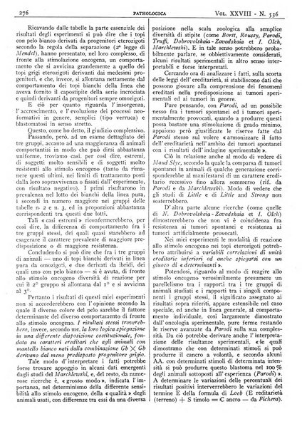 Pathologica rivista quindicinale