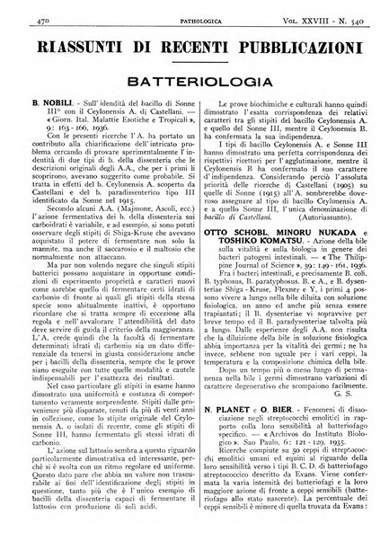 Pathologica rivista quindicinale