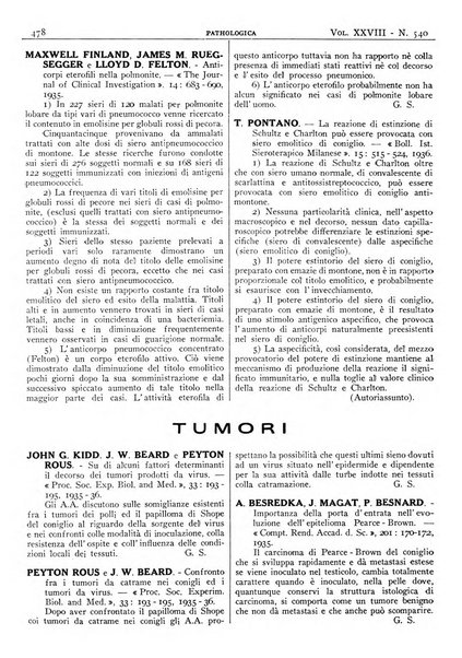 Pathologica rivista quindicinale