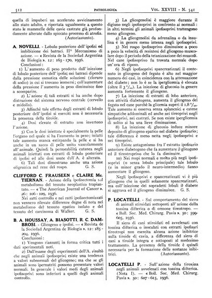 Pathologica rivista quindicinale