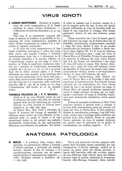 Pathologica rivista quindicinale