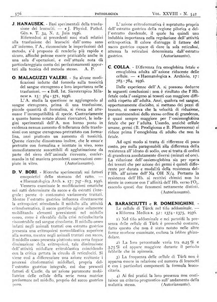 Pathologica rivista quindicinale