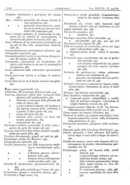 Pathologica rivista quindicinale