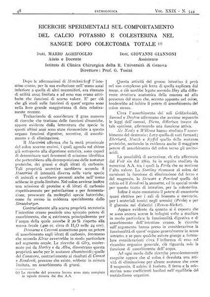 Pathologica rivista quindicinale