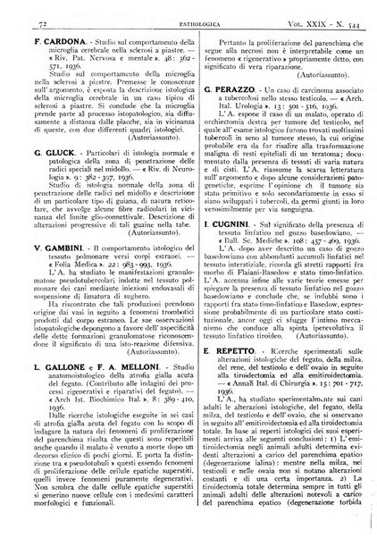 Pathologica rivista quindicinale