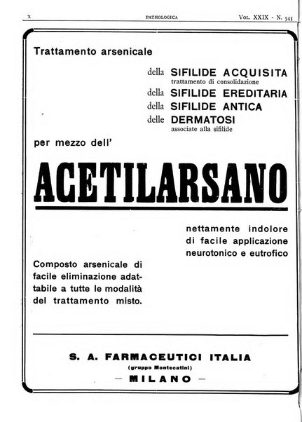 Pathologica rivista quindicinale