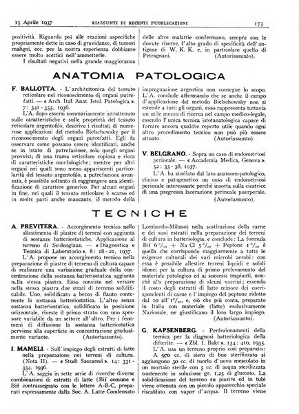 Pathologica rivista quindicinale